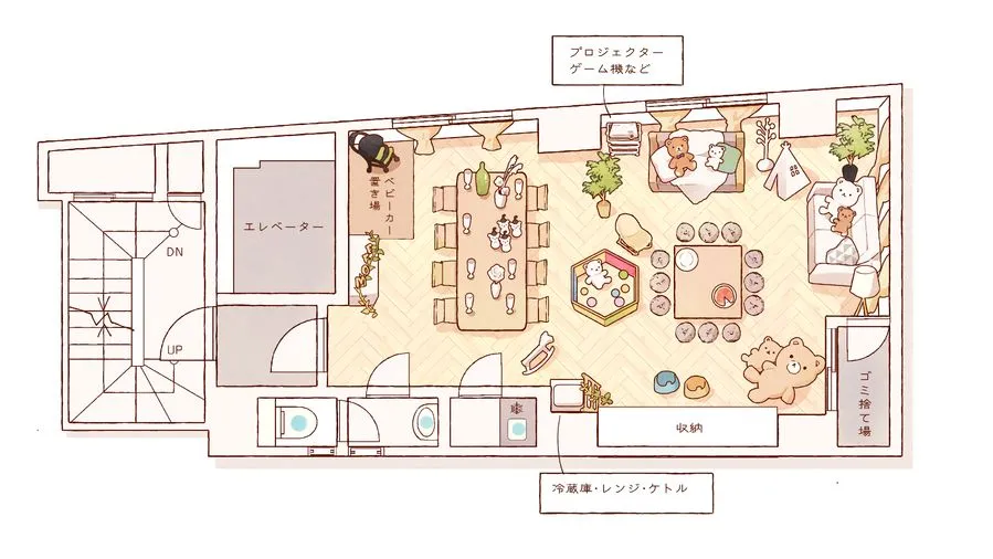 Moff Roomフロアマップ
